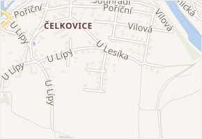 V Ohradách v obci Tábor - mapa ulice