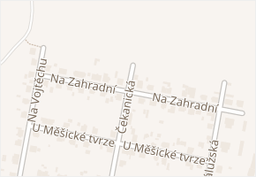 Zahradní v obci Tábor - mapa ulice