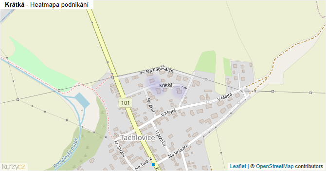 Krátká - mapa podnikání