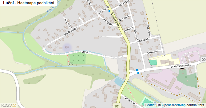Luční - mapa podnikání