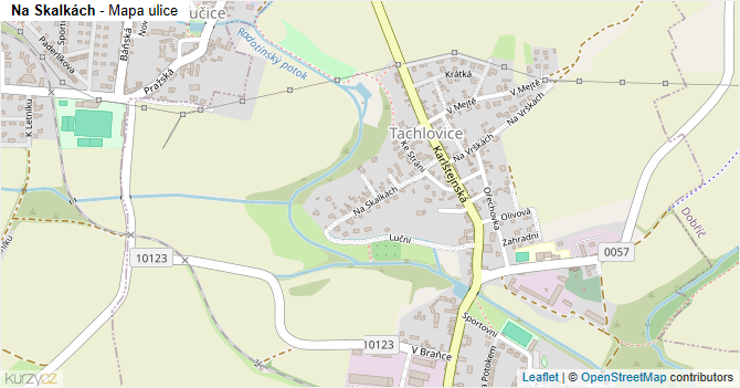 Na Skalkách - mapa ulice