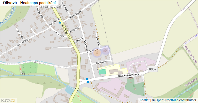 Olivová - mapa podnikání
