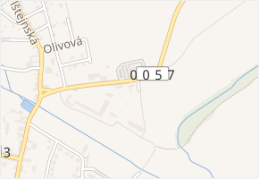 Toskánská náves v obci Tachlovice - mapa ulice