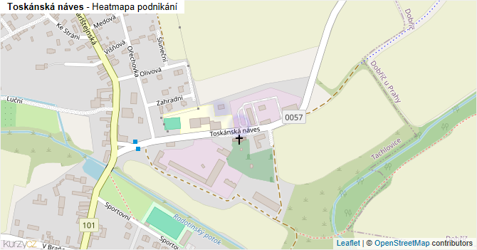 Toskánská náves - mapa podnikání