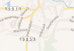 Na Jitřence v obci Tachov - mapa ulice