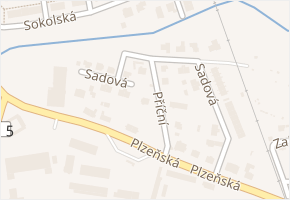 Příčná v obci Tachov - mapa ulice