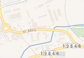tř. Míru v obci Tachov - mapa ulice