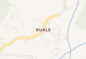 Kukle v obci Tálín - mapa části obce