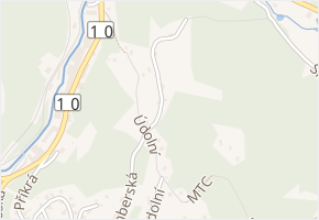 Brumberská v obci Tanvald - mapa ulice