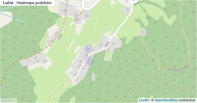 Luční - mapa podnikání
