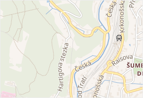 Nad Koupalištěm v obci Tanvald - mapa ulice
