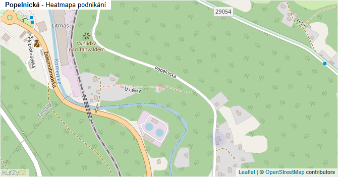 Popelnická - mapa podnikání