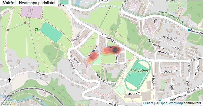 Vnitřní - mapa podnikání