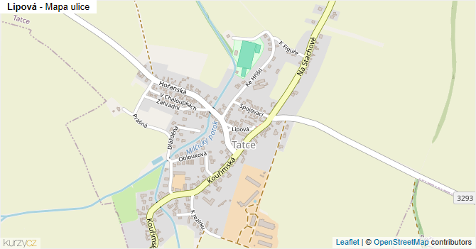 Lipová - mapa ulice