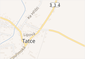 Pečecká v obci Tatce - mapa ulice