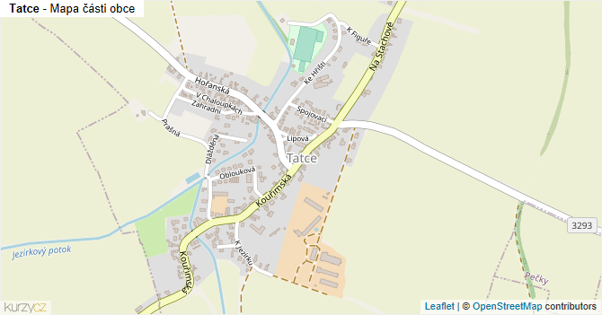 Tatce - mapa části obce