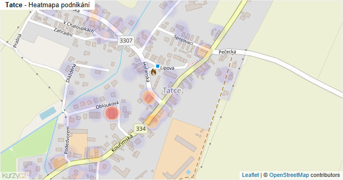 Tatce - mapa podnikání