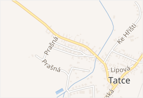 V Chaloupkách v obci Tatce - mapa ulice