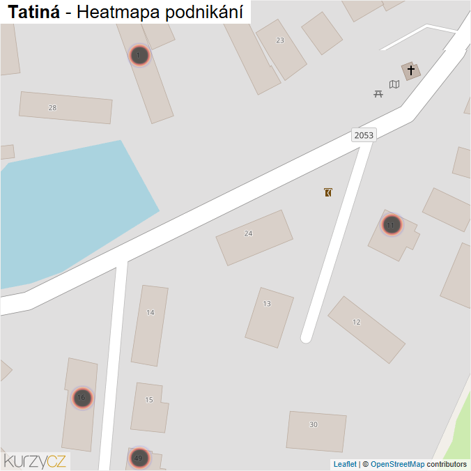 Mapa Tatiná - Firmy v obci.