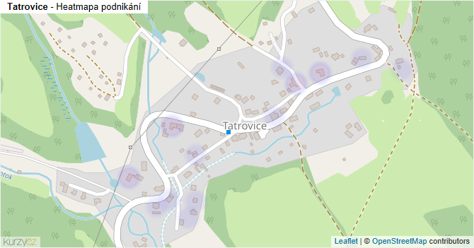 Tatrovice - mapa podnikání