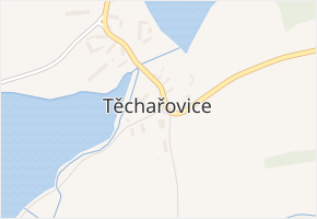 Těchařovice v obci Těchařovice - mapa části obce
