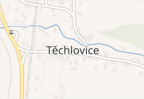 Těchlovice v obci Těchlovice - mapa části obce