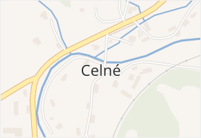 Celné v obci Těchonín - mapa části obce