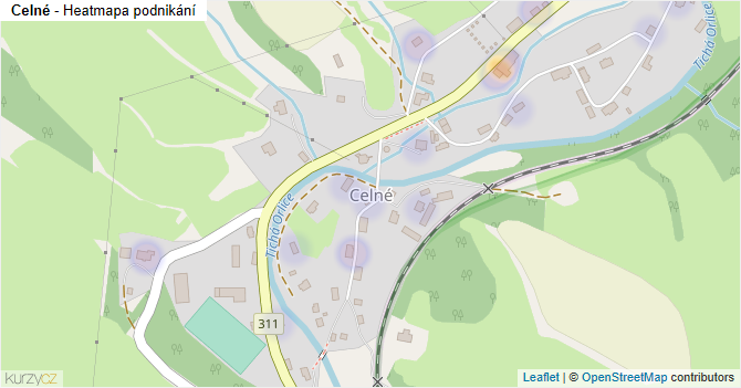 Celné - mapa podnikání