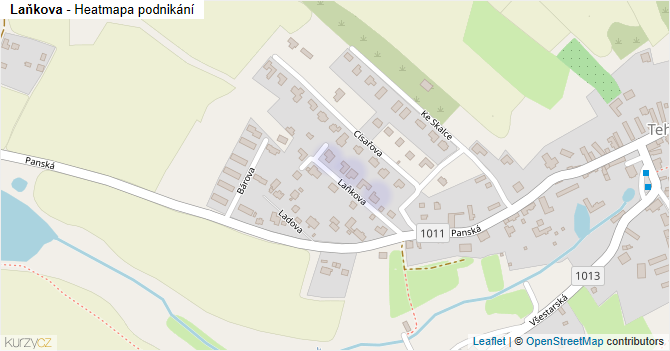 Laňkova - mapa podnikání