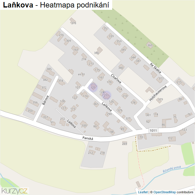 Mapa Laňkova - Firmy v ulici.