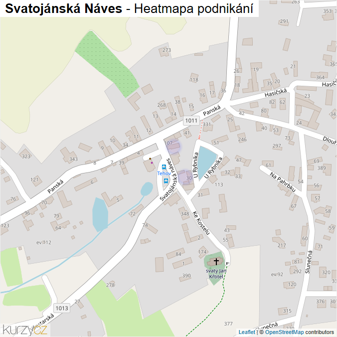 Mapa Svatojánská Náves - Firmy v ulici.