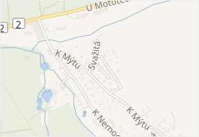 Pečenova v obci Tehovec - mapa ulice