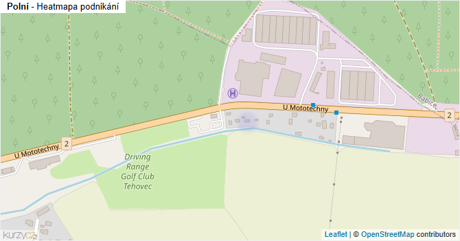 Polní - mapa podnikání