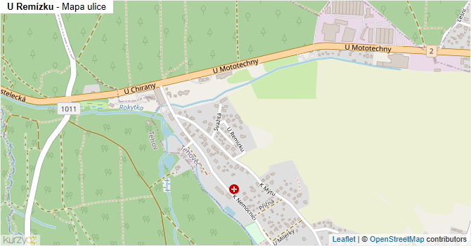 U Remízku - mapa ulice