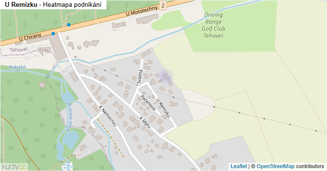 U Remízku - mapa podnikání