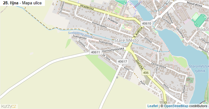 28. října - mapa ulice