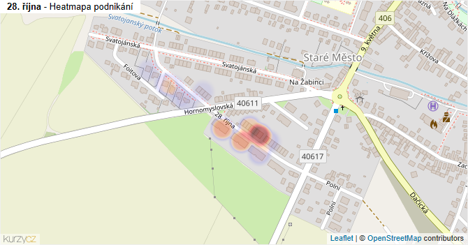 28. října - mapa podnikání