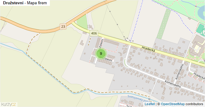 Družstevní - mapa firem