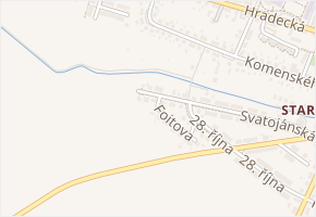 Foitova v obci Telč - mapa ulice