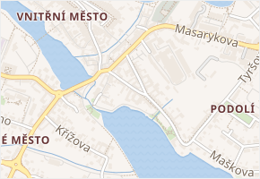 Furchova v obci Telč - mapa ulice