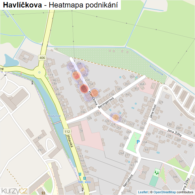 Mapa Havlíčkova - Firmy v ulici.