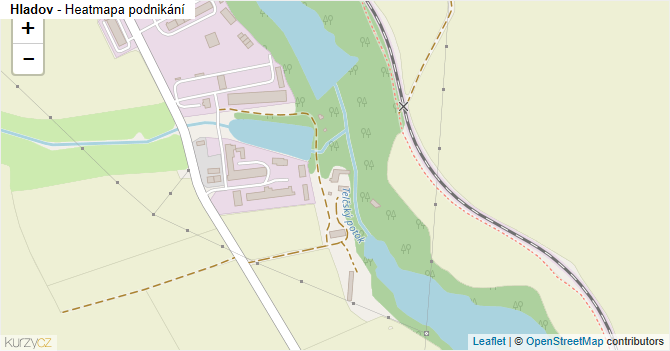 Hladov - mapa podnikání