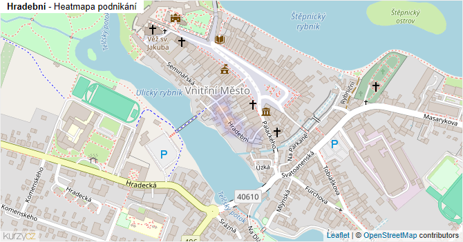 Hradební - mapa podnikání