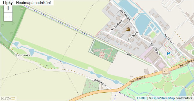 Lipky - mapa podnikání