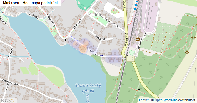 Maškova - mapa podnikání