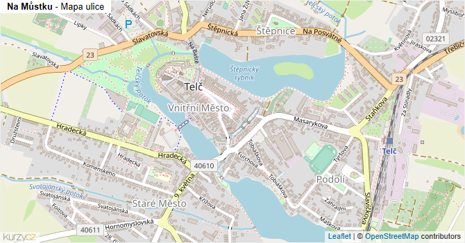 Na Můstku - mapa ulice