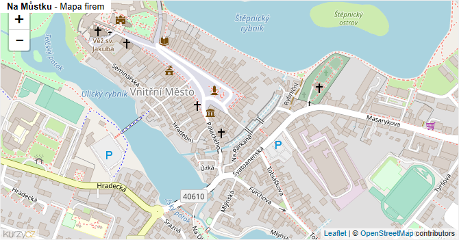 Na Můstku - mapa firem