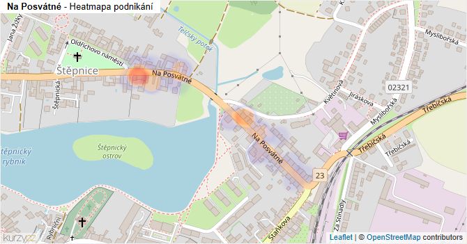 Na Posvátné - mapa podnikání