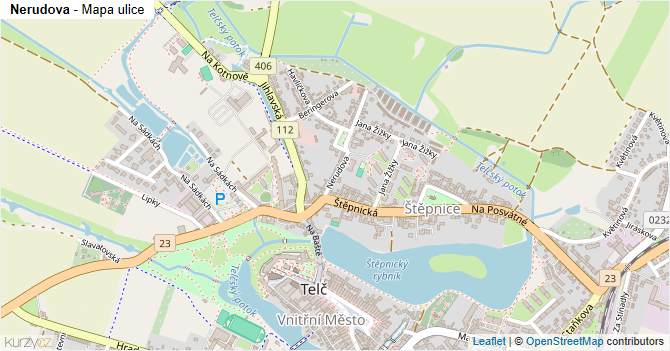Nerudova - mapa ulice