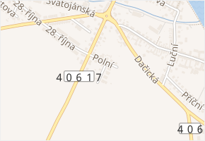 Polní v obci Telč - mapa ulice